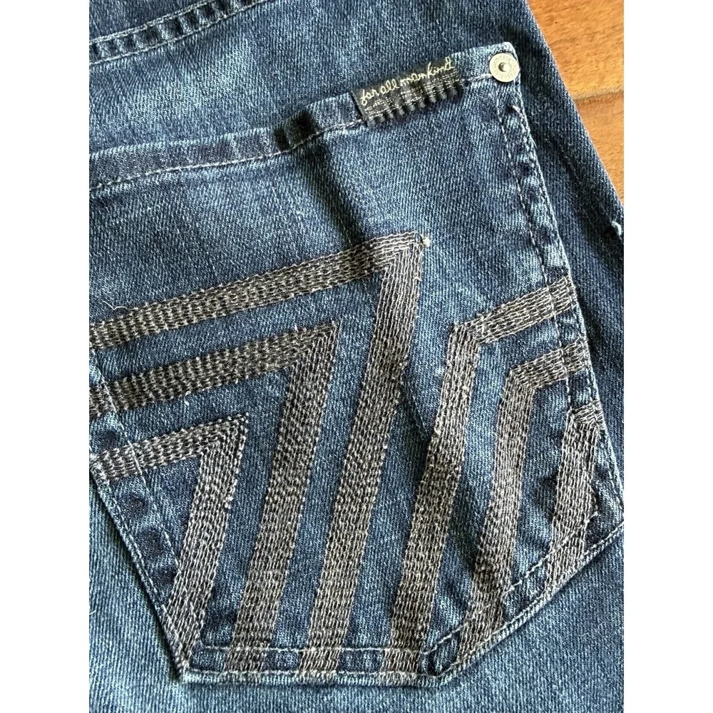 7 For All Mankind The Standard Straight Leg Denim Jeans Button Fly 36x33 USA